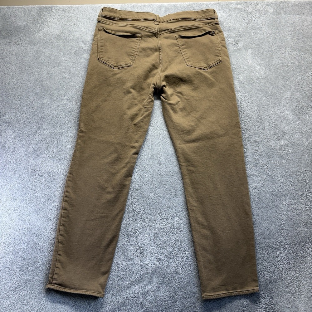 Banana Republic Pants Mens 38X32 Brown Straight Mid Rise Stretch Preppy - Picture 2 of 10